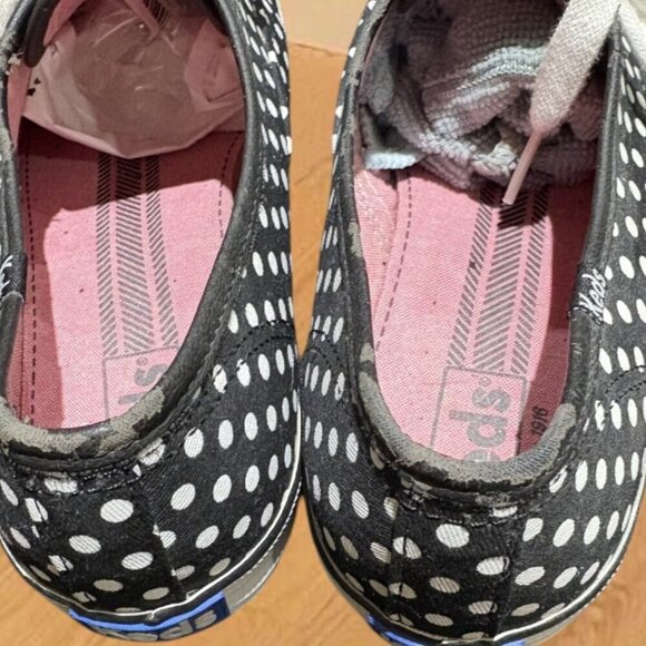 Keds Women's Black and White Polka Dot Canvas Sneaker size 9.5 - Picture 9 of 11